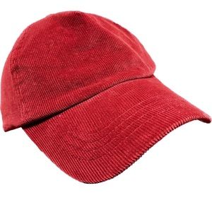 Basic Red Velvet Corduroy Hat